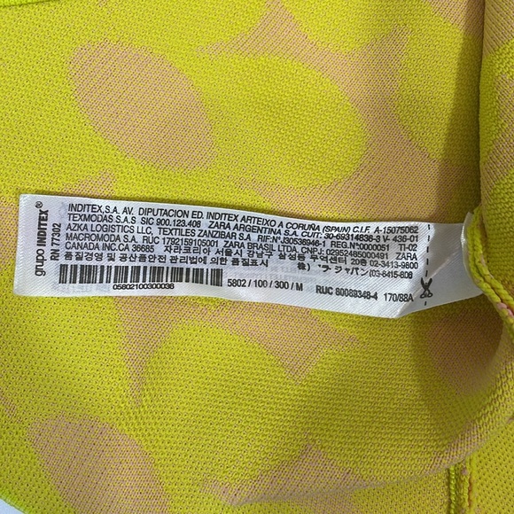 Zara Mini Dress size M Colorful Flower Print Knit Aline Tank Dress - Picture 12 of 13